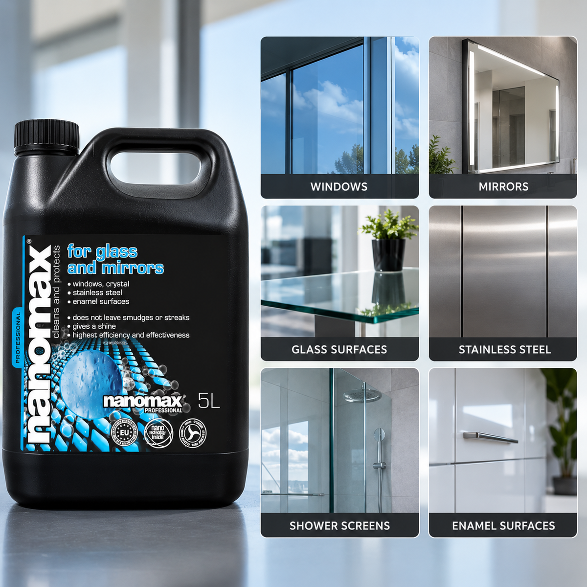 NANOMAX PRO Glas- und Fensterreiniger – Produktgalerie, Bild 3