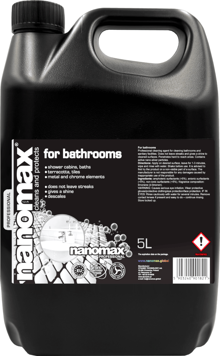 NANOMAX PRO Bad- und Sanitärreiniger – Produktgebinde (5-Liter-Kanister)