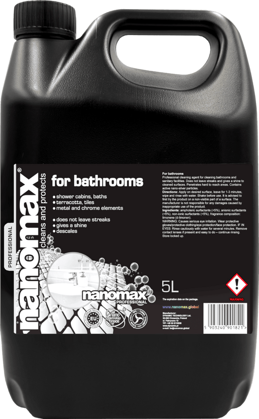 NANOMAX PRO Bad- und Sanitärreiniger – Produktgebinde (5-Liter-Kanister)