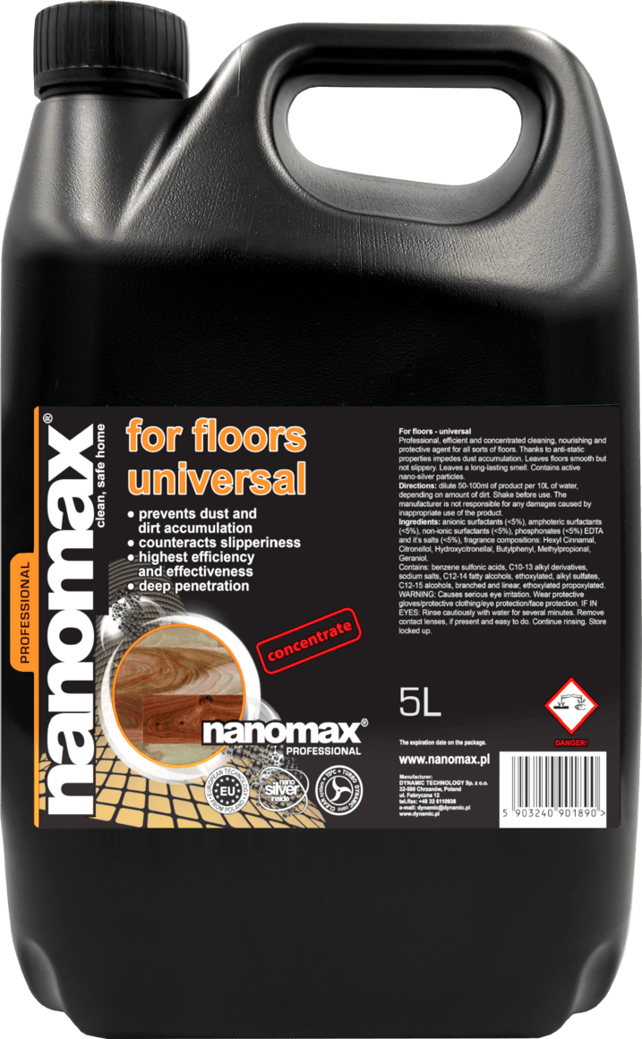 NANOMAX PRO Universal-Bodenreiniger – Produktgebinde (5-Liter-Kanister)