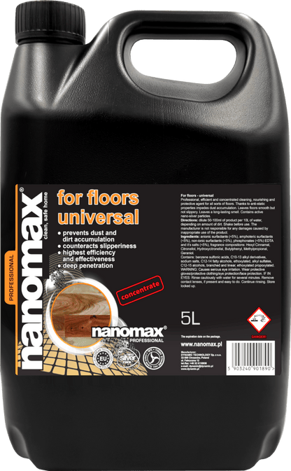 NANOMAX PRO Universal-Bodenreiniger – Produktgebinde (5-Liter-Kanister)