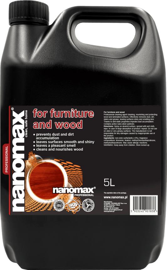 NANOMAX PRO Möbel- und Holzreiniger – Produktgebinde (5-Liter-Kanister)