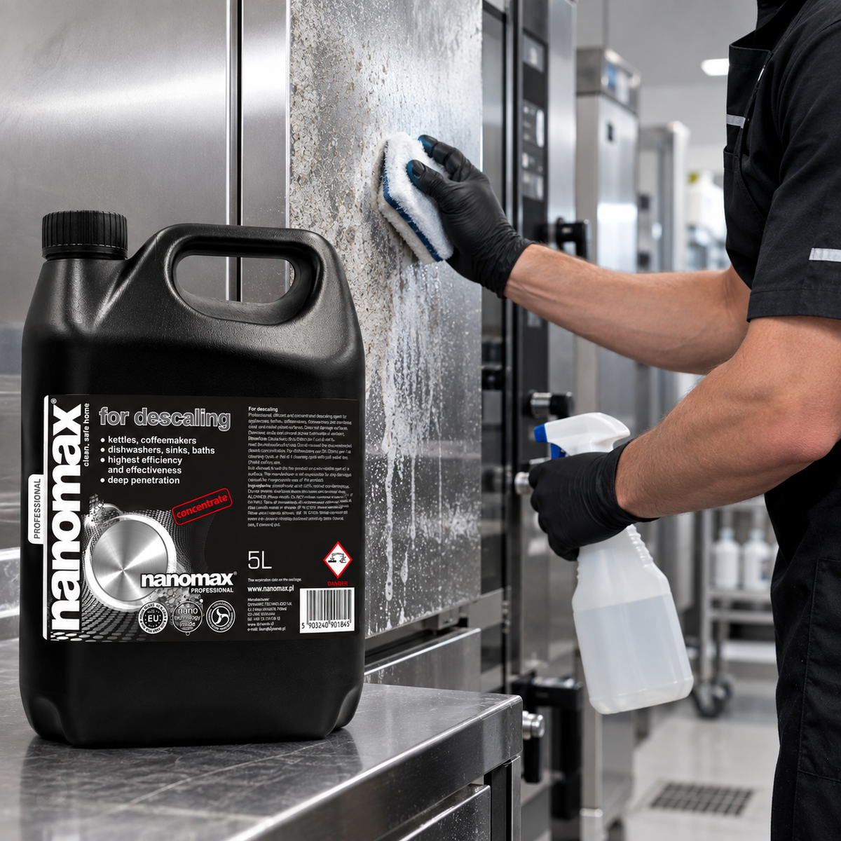 NANOMAX PRO Entkalker – Anwendung im Arbeitsalltag